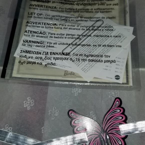 FAO Schwartz Bob Mackie Le Papillon Barbie NIB NWT - Picture 5 of 16